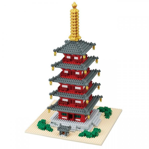 Five-Storied Pagoda Deluxe Edition (Nanoblock NB-031)