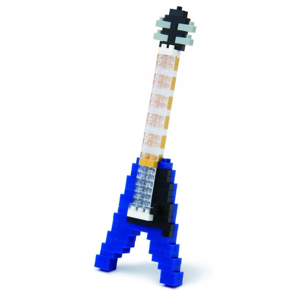 Elektrische Gitarre blau (Nanoblock NBC-095)