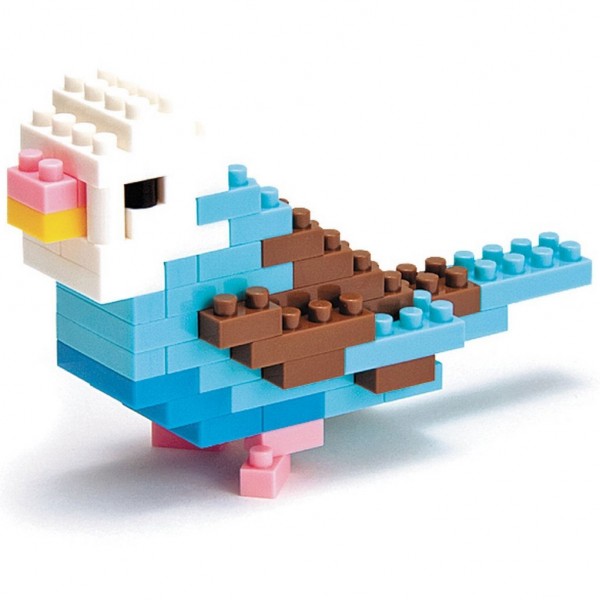 Wellensittich blau (Nanoblock NBC-016)