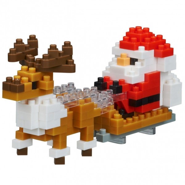 Santa Claus mit Rentier (Nanoblock NBC-234)